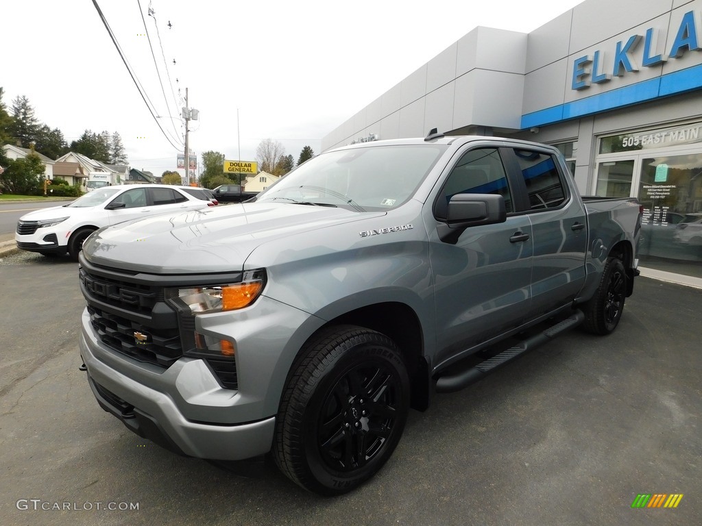 2024 Silverado 1500 Custom Crew Cab 4x4 - Sterling Gray Metallic / Jet Black photo #2