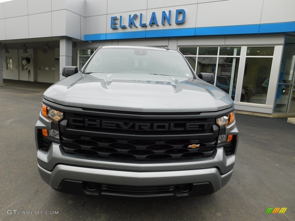2024 Silverado 1500 Custom Crew Cab 4x4 - Sterling Gray Metallic / Jet Black photo #4