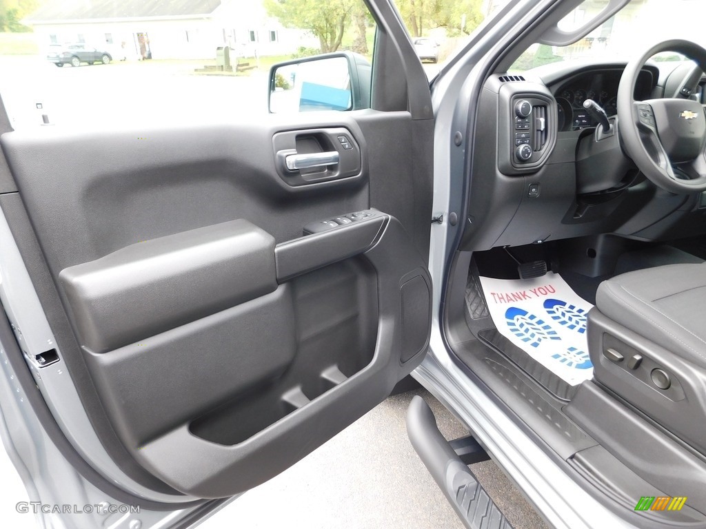 2024 Chevrolet Silverado 1500 Custom Crew Cab 4x4 Jet Black Door Panel Photo #146668757