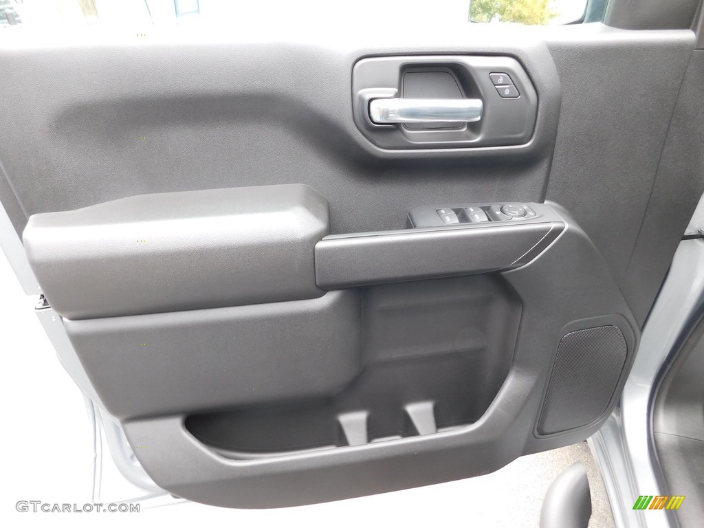 2024 Chevrolet Silverado 1500 Custom Crew Cab 4x4 Jet Black Door Panel Photo #146668781