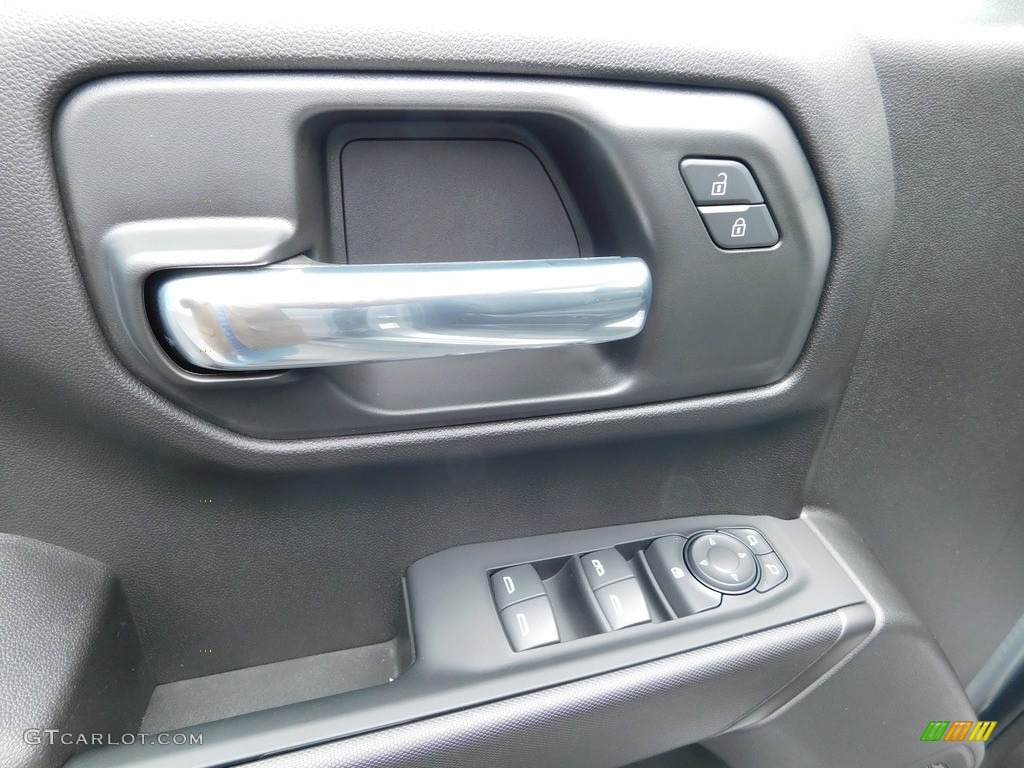 2024 Chevrolet Silverado 1500 Custom Crew Cab 4x4 Jet Black Door Panel Photo #146668811
