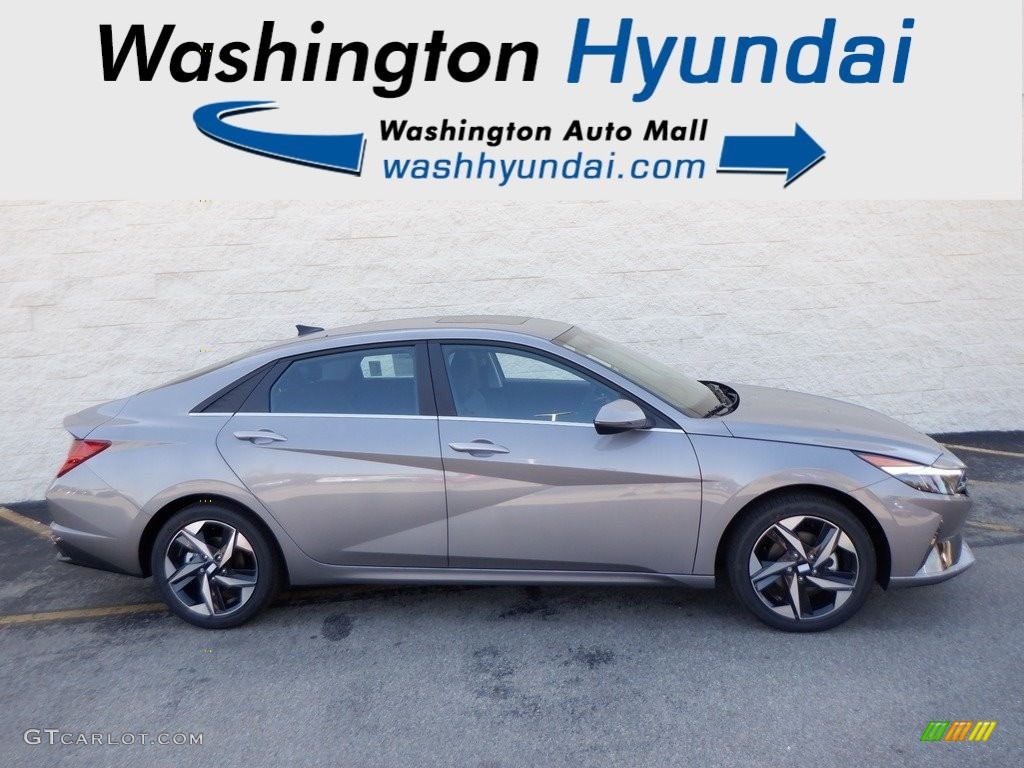 2023 Elantra Limited Hybrid - Fluid Metal / Black photo #2
