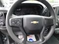 Jet Black Steering Wheel Photo for 2024 Chevrolet Silverado 1500 #146668955
