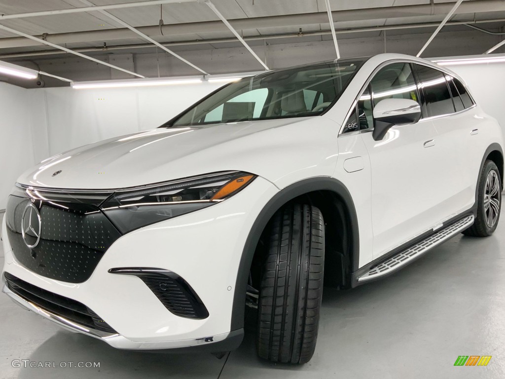 Polar White 2023 Mercedes-Benz EQS 450+ SUV Exterior Photo #146669276