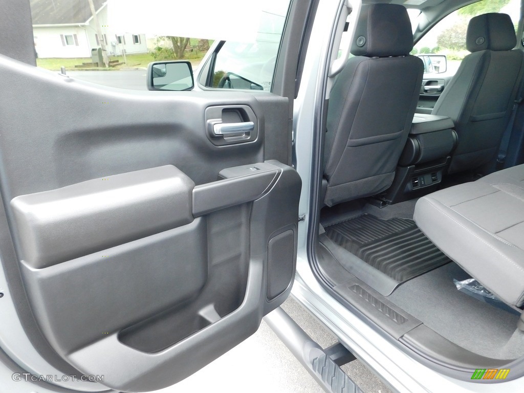 2024 Chevrolet Silverado 1500 Custom Crew Cab 4x4 Jet Black Door Panel Photo #146669294