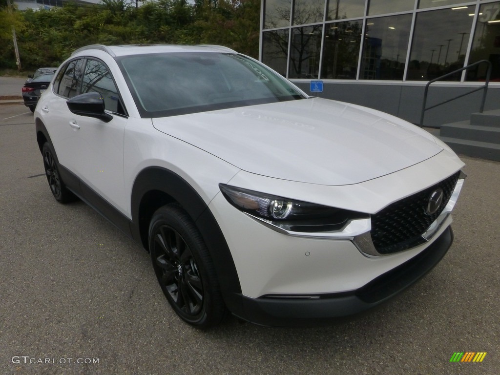 Snowflake White Pearl Mica 2023 Mazda CX-30 Turbo Premium Plus AWD Exterior Photo #146669312
