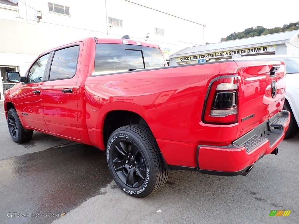2024 1500 Big Horn Night Edition Crew Cab 4x4 - Flame Red / Black photo #3