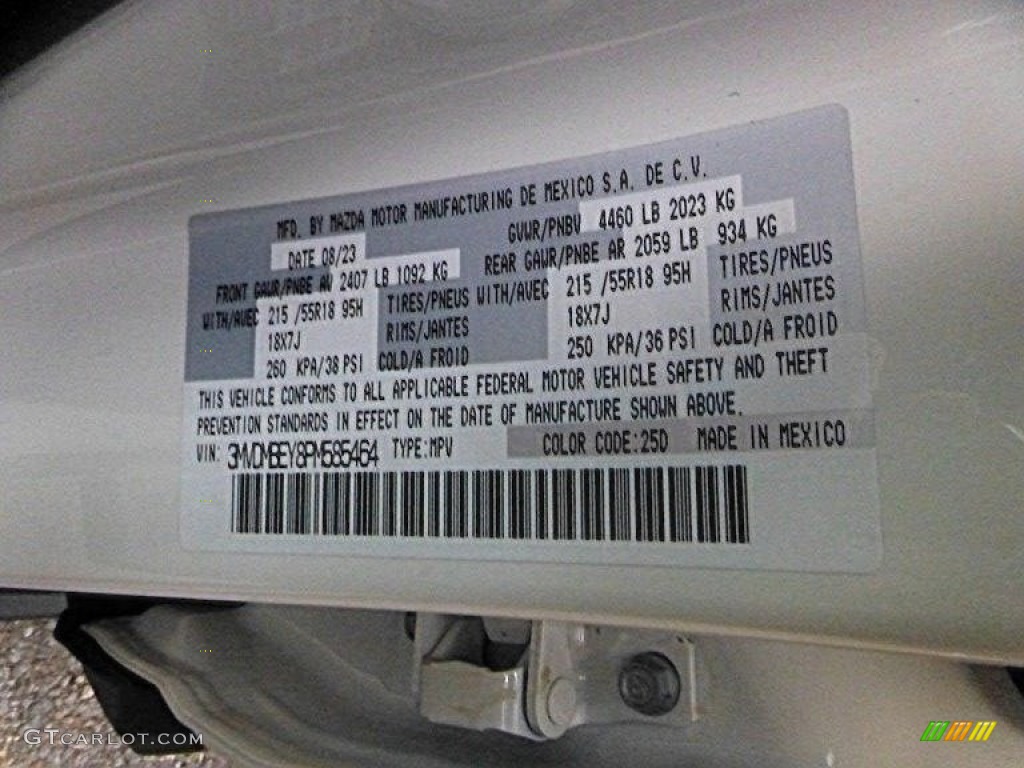 2023 Mazda CX-30 Turbo Premium Plus AWD Color Code Photos