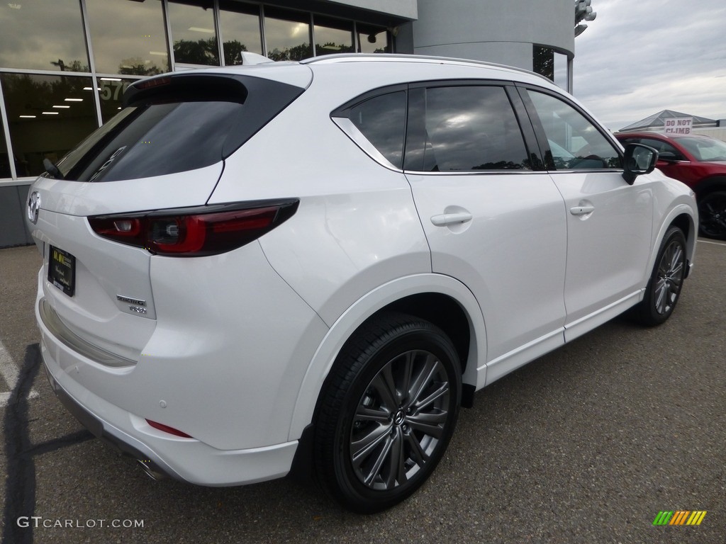 2024 CX-5 Turbo Signature AWD - Rhodium White Metallic / Caturra Brown photo #2