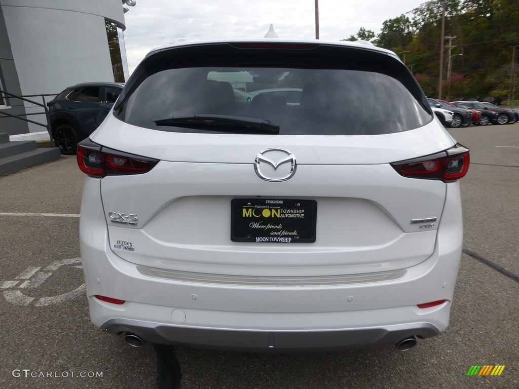 2024 CX-5 Turbo Signature AWD - Rhodium White Metallic / Caturra Brown photo #3