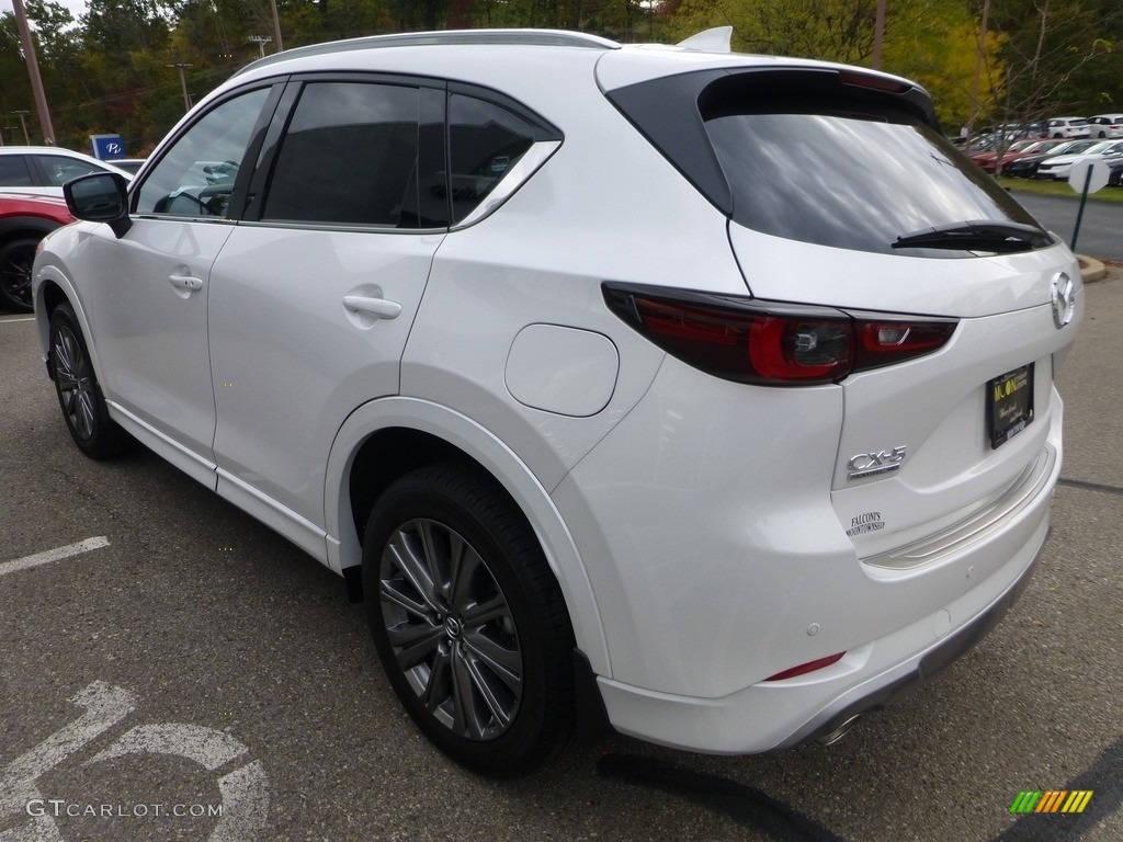 2024 CX-5 Turbo Signature AWD - Rhodium White Metallic / Caturra Brown photo #5