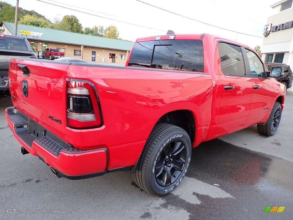 2024 1500 Big Horn Night Edition Crew Cab 4x4 - Flame Red / Black photo #7