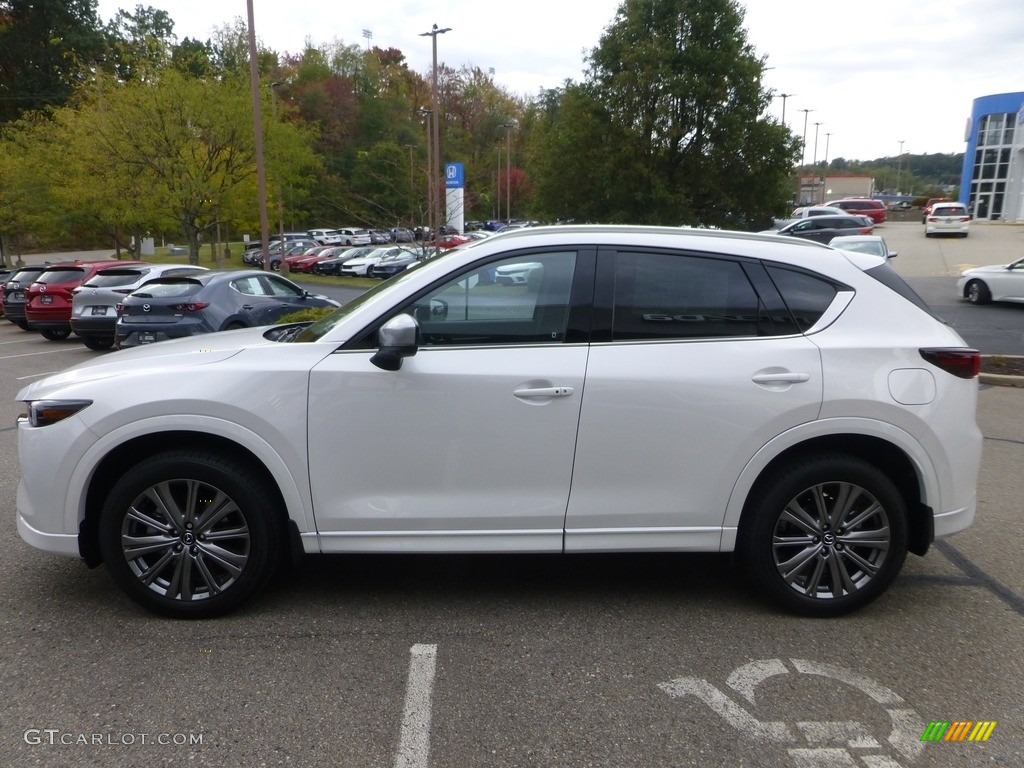 2024 CX-5 Turbo Signature AWD - Rhodium White Metallic / Caturra Brown photo #6