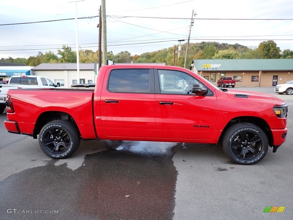 2024 1500 Big Horn Night Edition Crew Cab 4x4 - Flame Red / Black photo #8