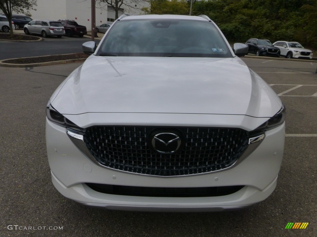 2024 CX-5 Turbo Signature AWD - Rhodium White Metallic / Caturra Brown photo #8