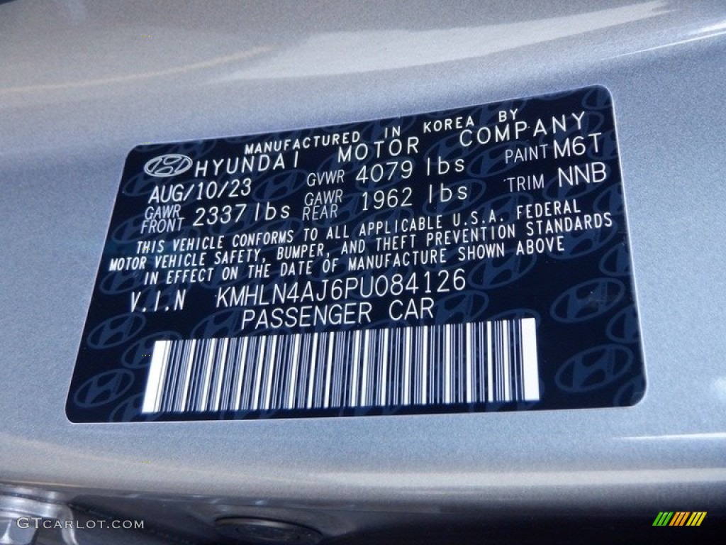 2023 Elantra Limited Hybrid - Fluid Metal / Black photo #33