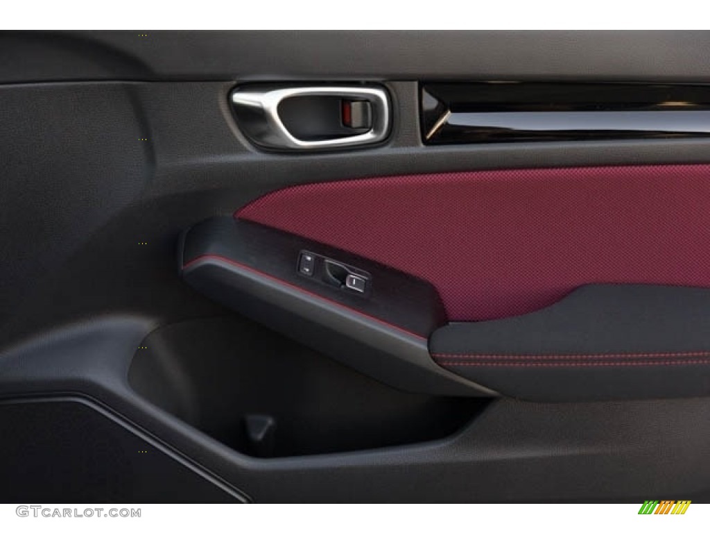 2024 Honda Civic Si Sedan Black/Red Door Panel Photo #146669658