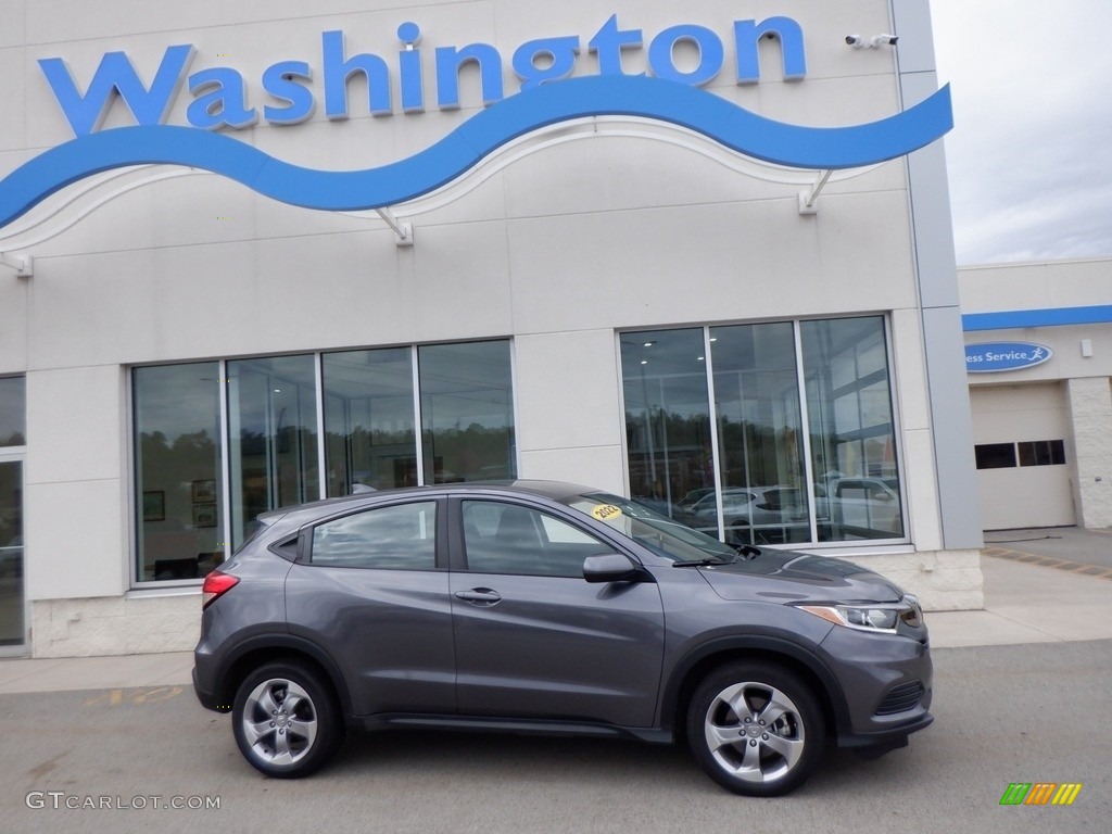 2022 HR-V LX AWD - Modern Steel Metallic / Black photo #2
