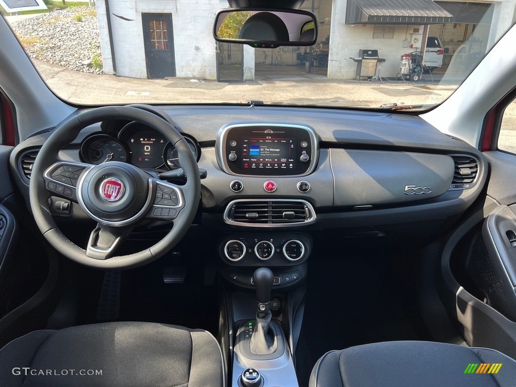 2023 Fiat 500X Pop AWD Black Dashboard Photo #146669966