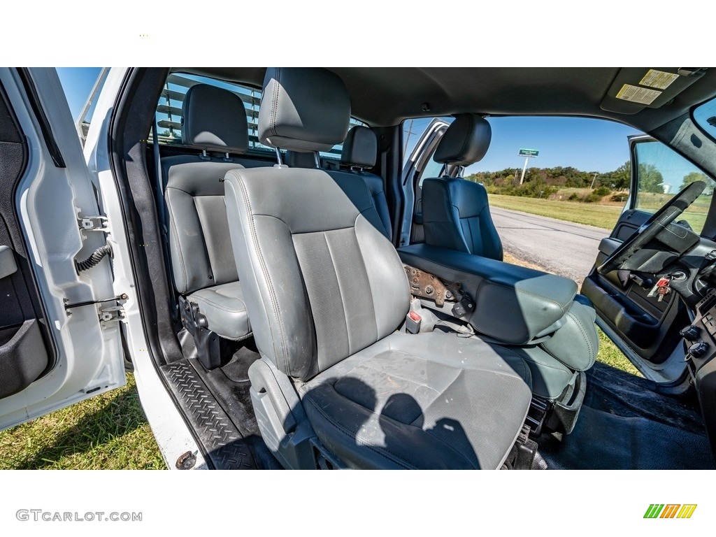 2014 F150 XLT SuperCab - Oxford White / Steel Grey photo #23