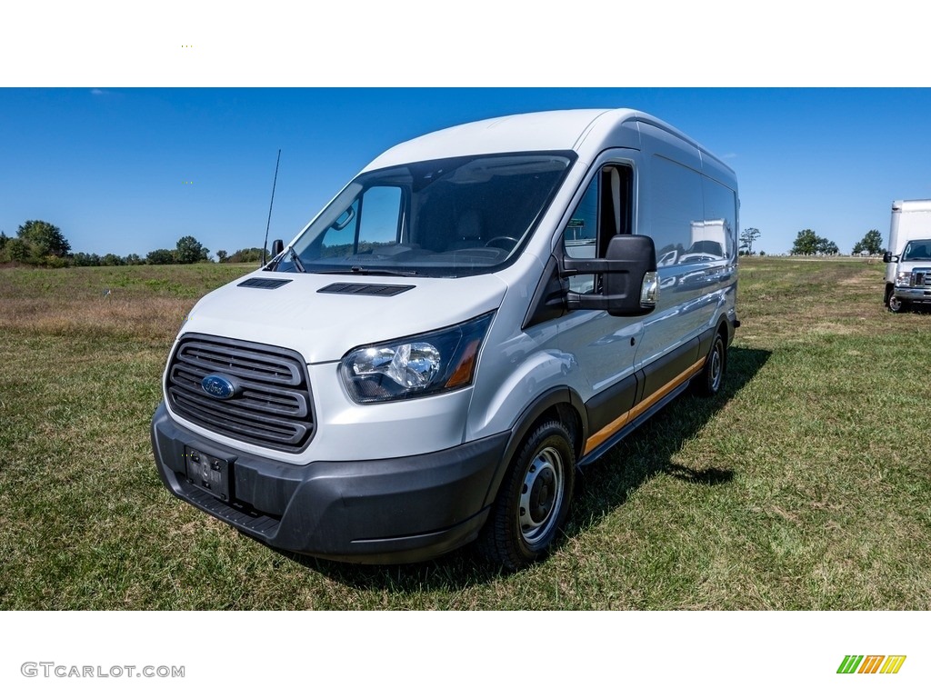 2018 Transit Van 350 MR Long - Oxford White / Pewter photo #8