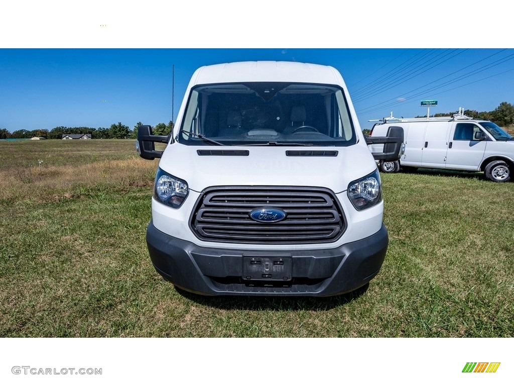 2018 Transit Van 350 MR Long - Oxford White / Pewter photo #9