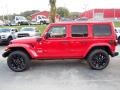 Firecracker Red 2024 Jeep Wrangler 4-Door Sahara 4xe Hybrid Exterior