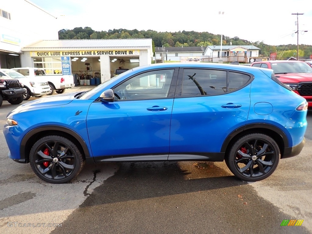 Blu Bayou 2024 Dodge Hornet R/T Track Pack/Blacktop AWD Hybrid Exterior Photo #146672003