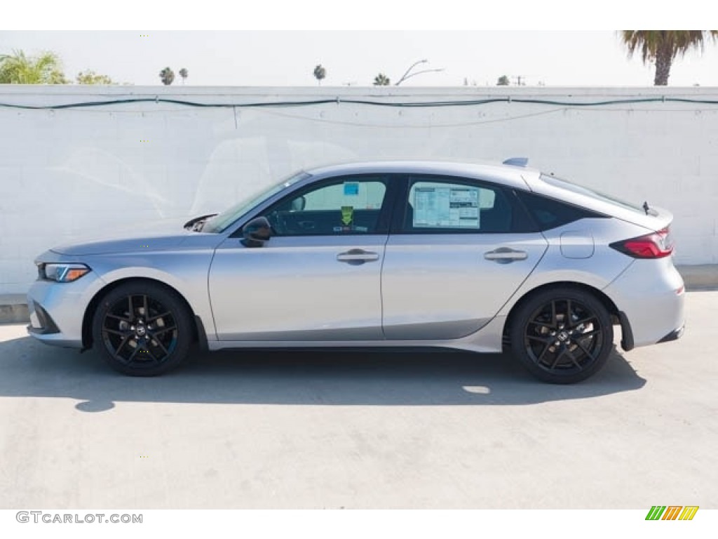 Lunar Silver Metallic 2024 Honda Civic Sport Hatchback Exterior Photo #146672090