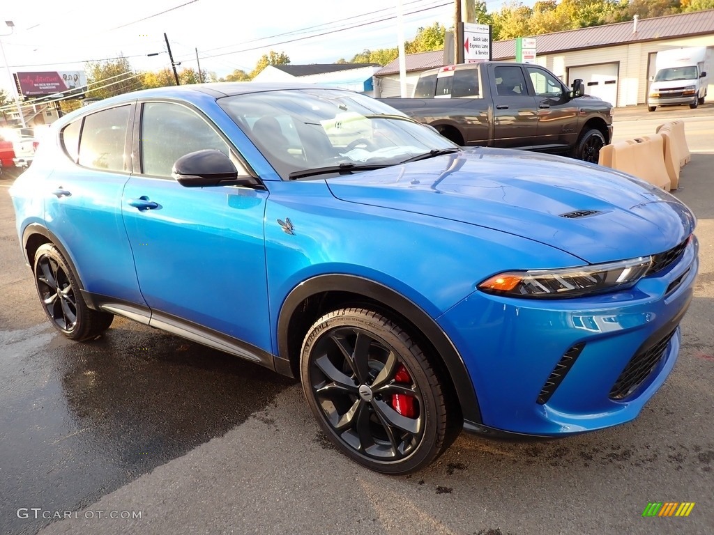 Blu Bayou 2024 Dodge Hornet R/T Track Pack/Blacktop AWD Hybrid Exterior Photo #146672150