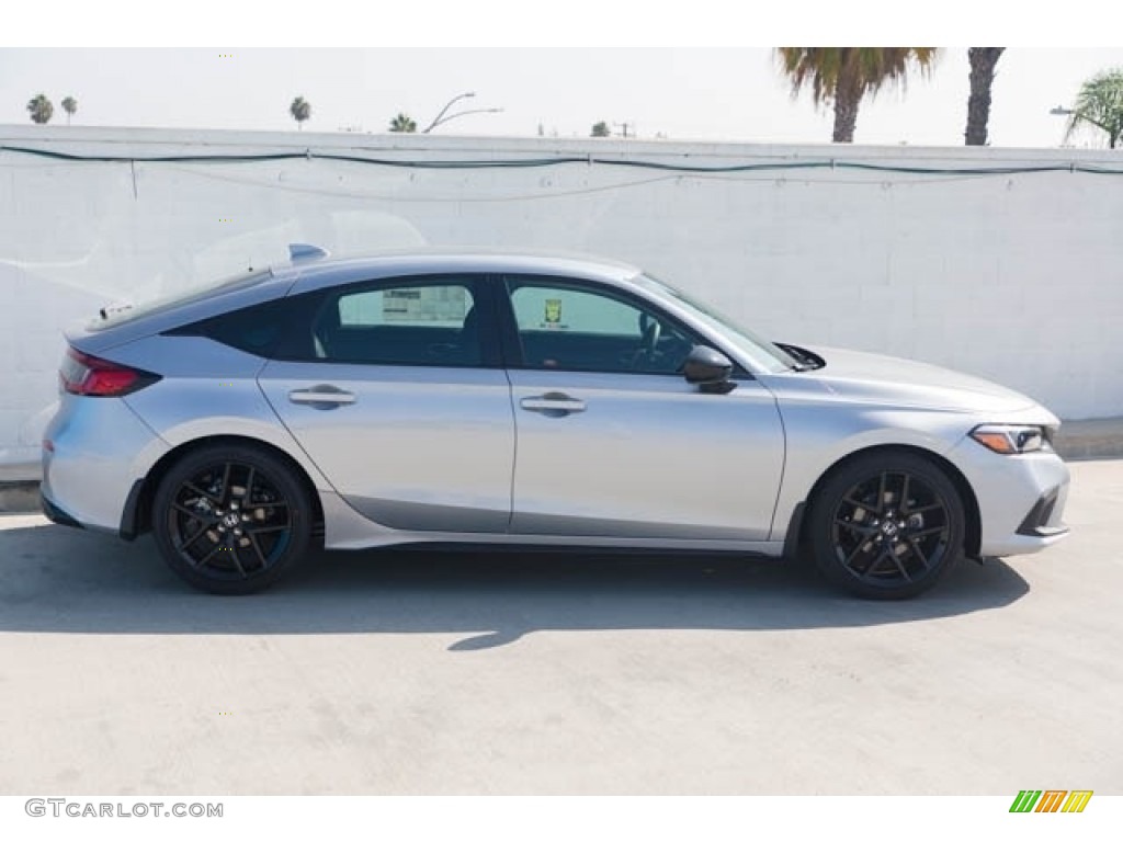 Lunar Silver Metallic 2024 Honda Civic Sport Hatchback Exterior Photo #146672168