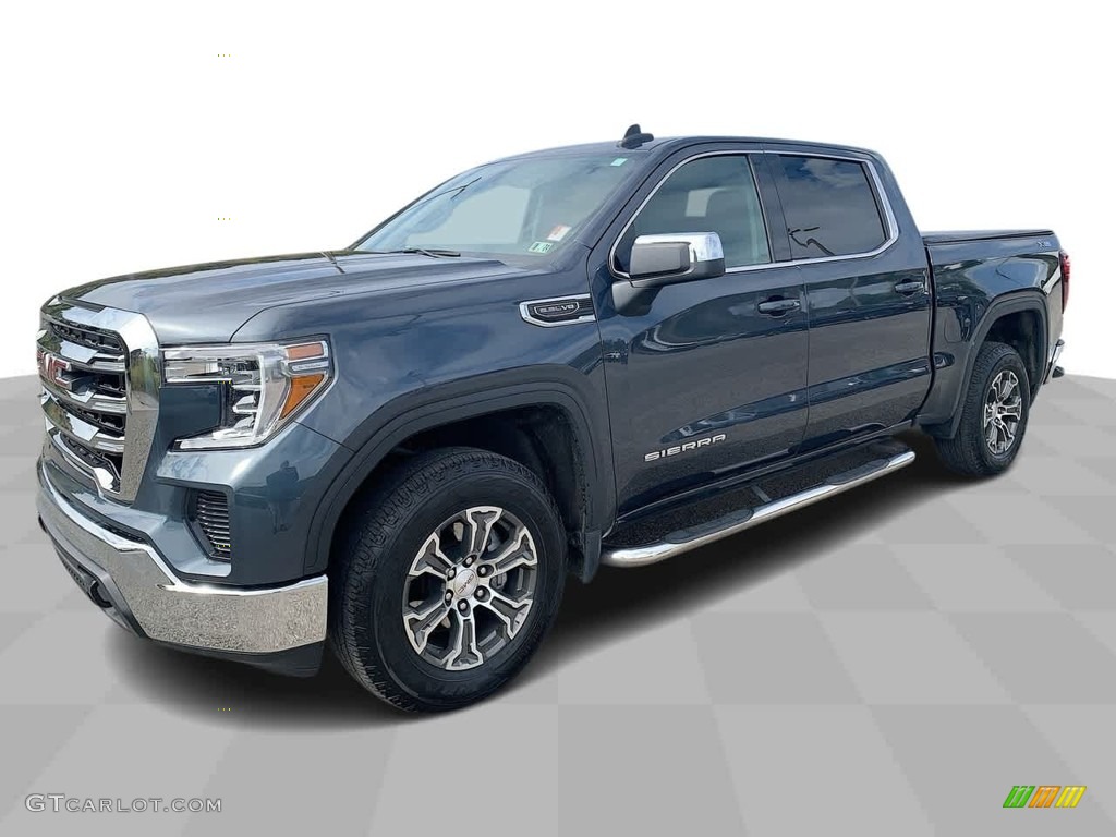 2021 Sierra 1500 SLE Crew Cab 4WD - Dark Sky Metallic / Jet Black photo #1
