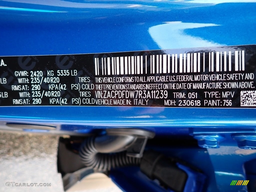 2024 Hornet Color Code 756 for Blu Bayou Photo #146672315