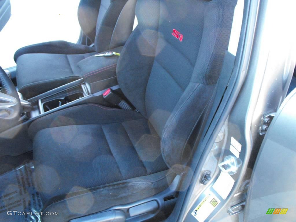 2007 Civic Si Sedan - Galaxy Gray Metallic / Black photo #29