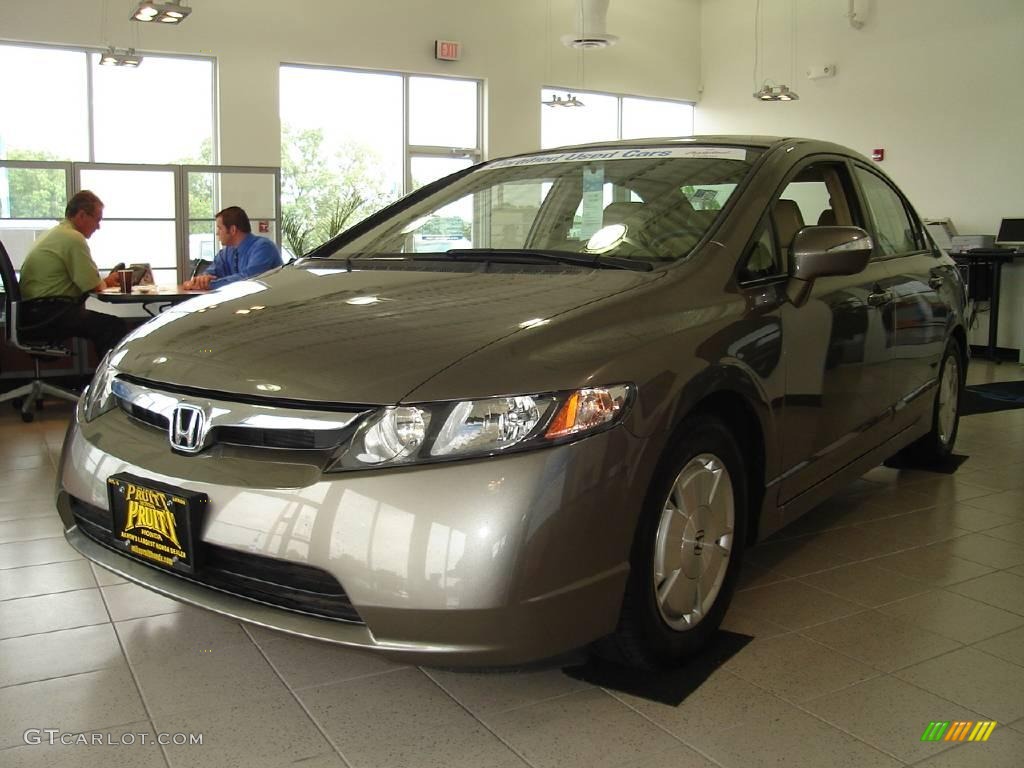 2006 Civic Hybrid Sedan - Magnetic Pearl / Ivory photo #1