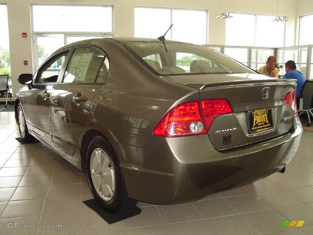 2006 Civic Hybrid Sedan - Magnetic Pearl / Ivory photo #3