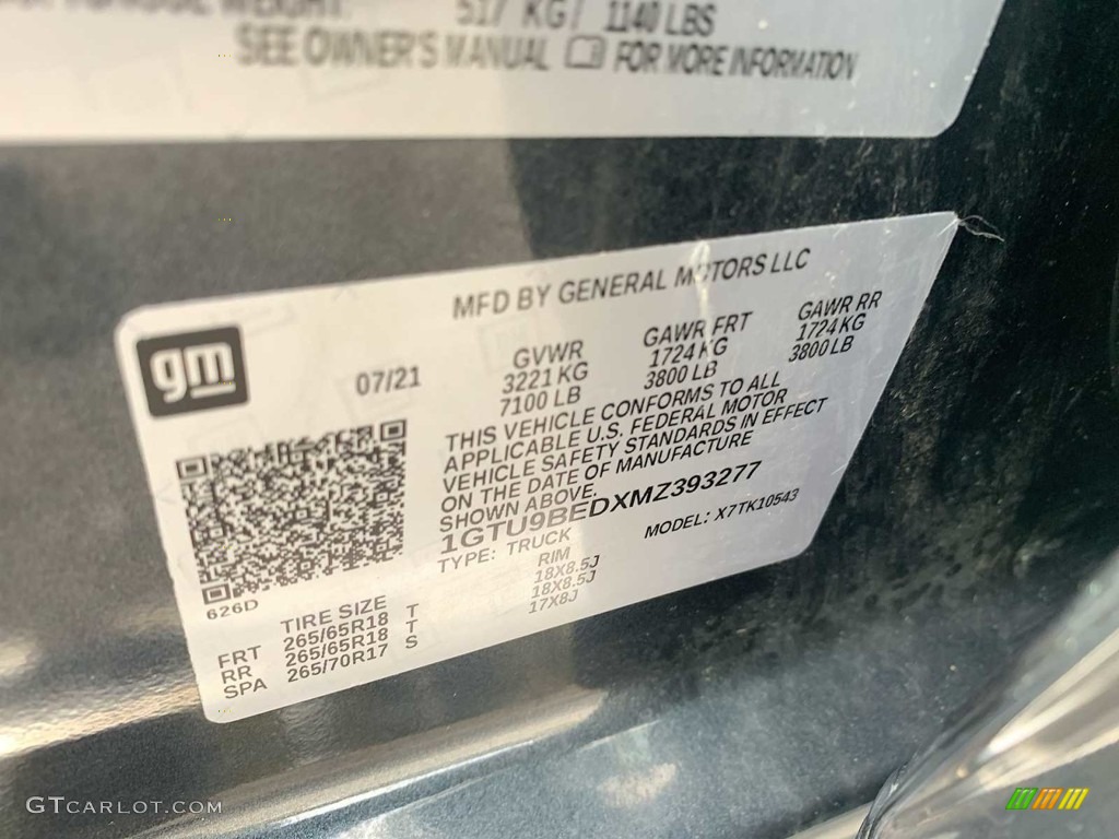 2021 Sierra 1500 SLE Crew Cab 4WD - Dark Sky Metallic / Jet Black photo #32