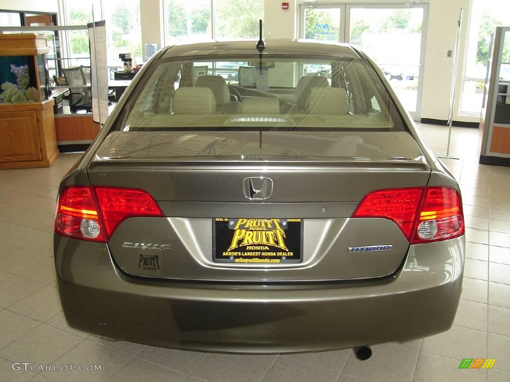 2006 Civic Hybrid Sedan - Magnetic Pearl / Ivory photo #4