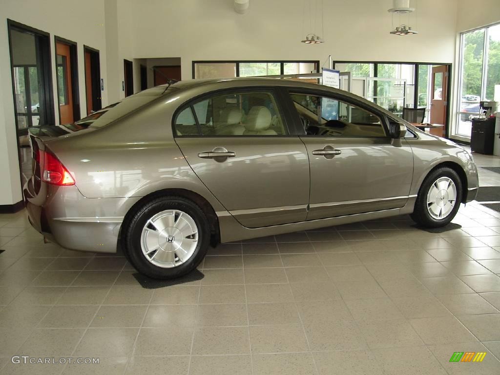 2006 Civic Hybrid Sedan - Magnetic Pearl / Ivory photo #6