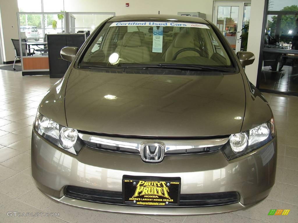 2006 Civic Hybrid Sedan - Magnetic Pearl / Ivory photo #8