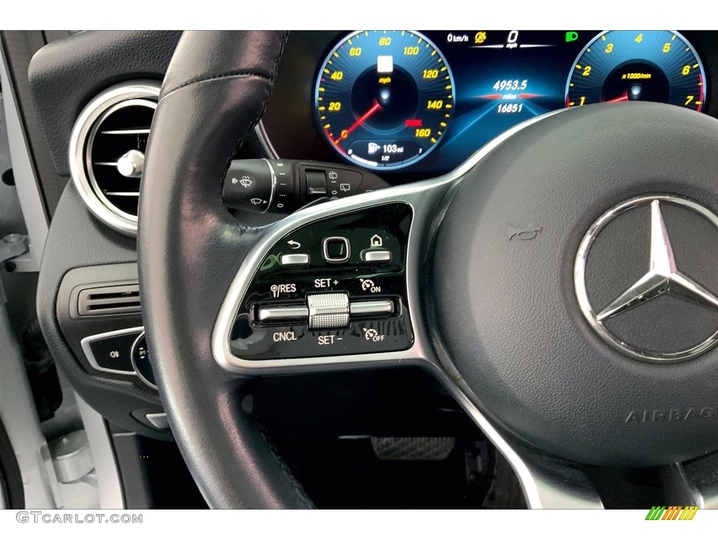 2020 Mercedes-Benz GLC 300 Black Steering Wheel Photo #146674829
