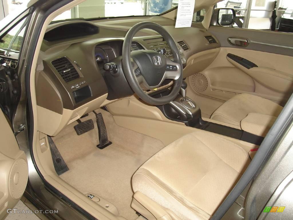 2006 Civic Hybrid Sedan - Magnetic Pearl / Ivory photo #19