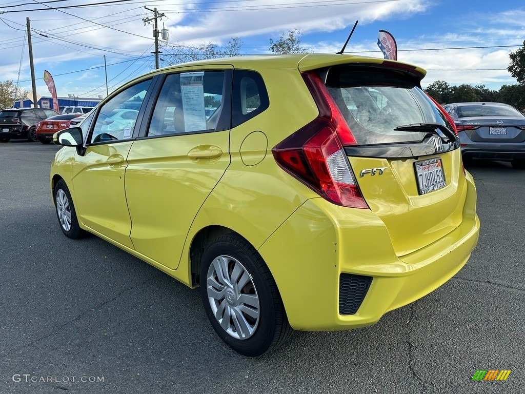 Mystic Yellow Pearl 2015 Honda Fit LX Exterior Photo #146676009