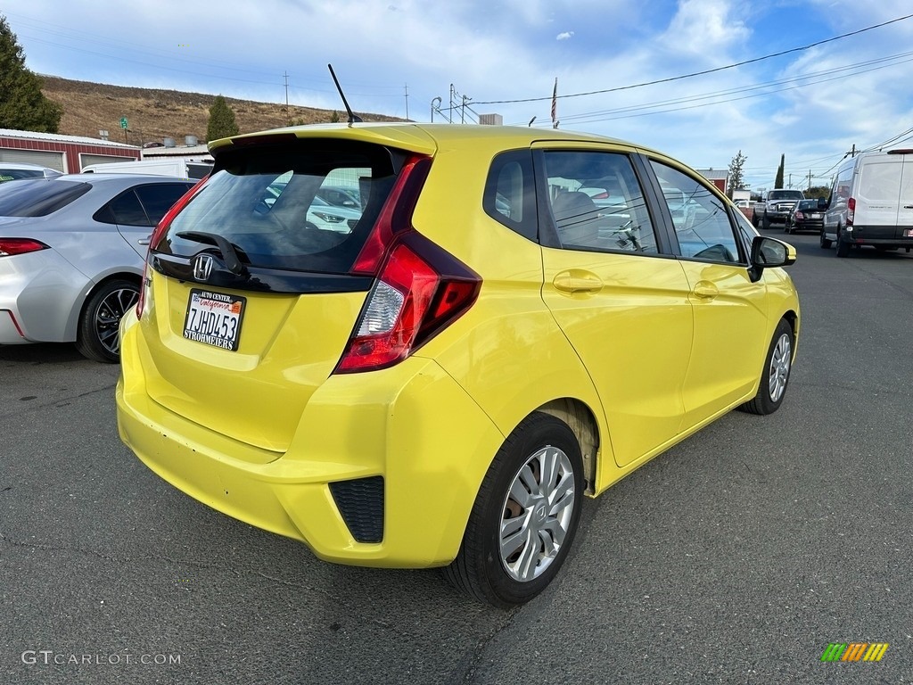 Mystic Yellow Pearl 2015 Honda Fit LX Exterior Photo #146676057