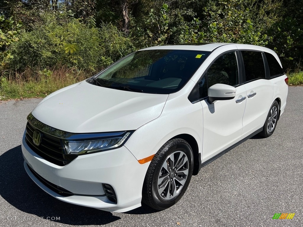 Platinum White Pearl 2021 Honda Odyssey EX-L Exterior Photo #146676972
