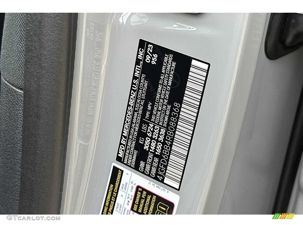 2024 GLE Color Code 956 for Alpine Gray Photo #146677104