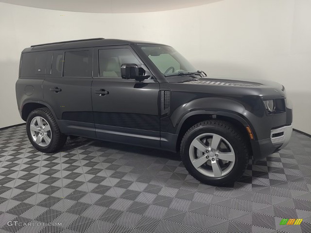 Santorini Black Metallic 2024 Land Rover Defender 110 S Exterior Photo #146677173