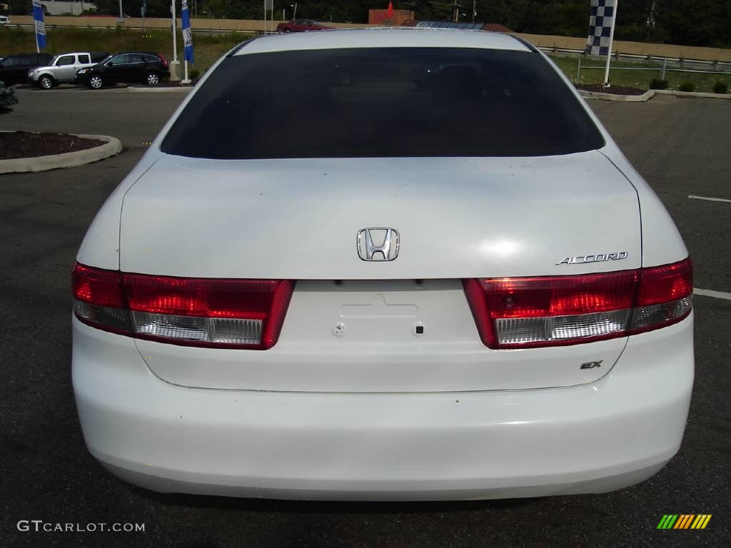 2003 Accord EX Sedan - Taffeta White / Ivory photo #4