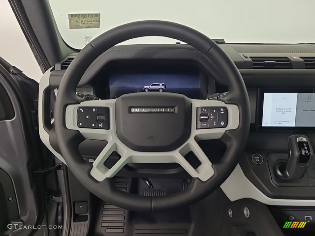 2024 Land Rover Defender 110 S Ebony Steering Wheel Photo #146677755