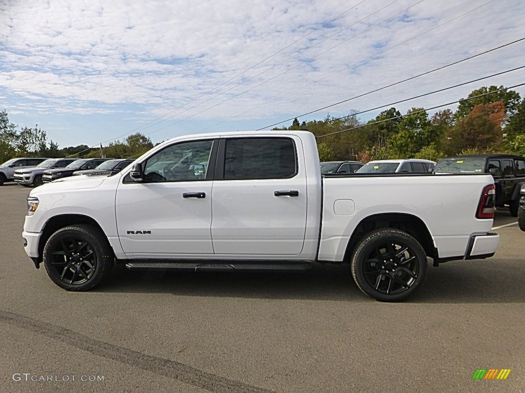 2024 1500 Laramie Night Edition Crew Cab 4x4 - Bright White / Black photo #2